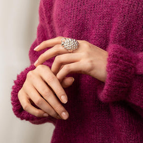 Pohjanpässi ring, silver