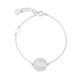 Capricorn bracelet, silver