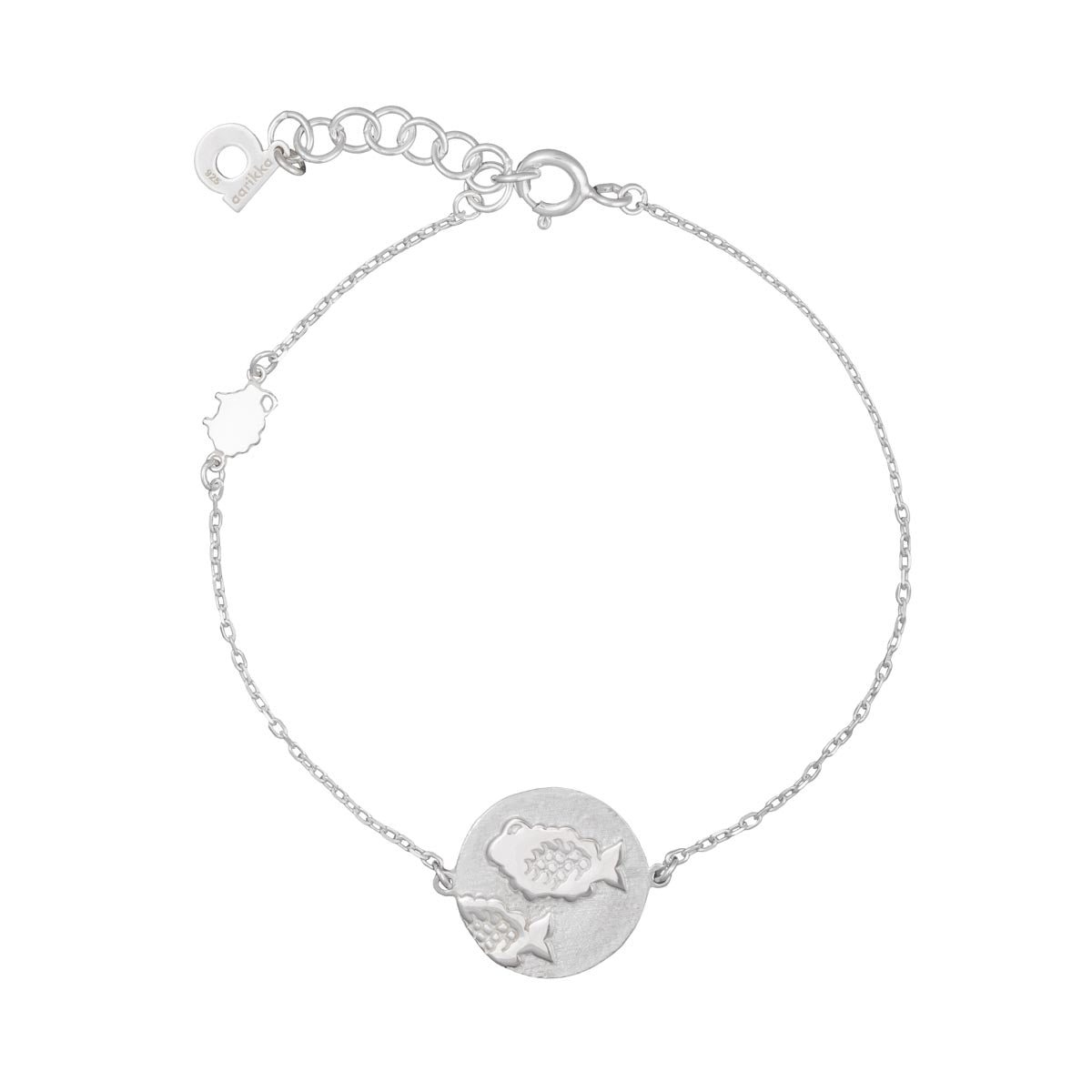 Pisces bracelet, silver