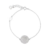 Cancer bracelet, horoscope ram, silver