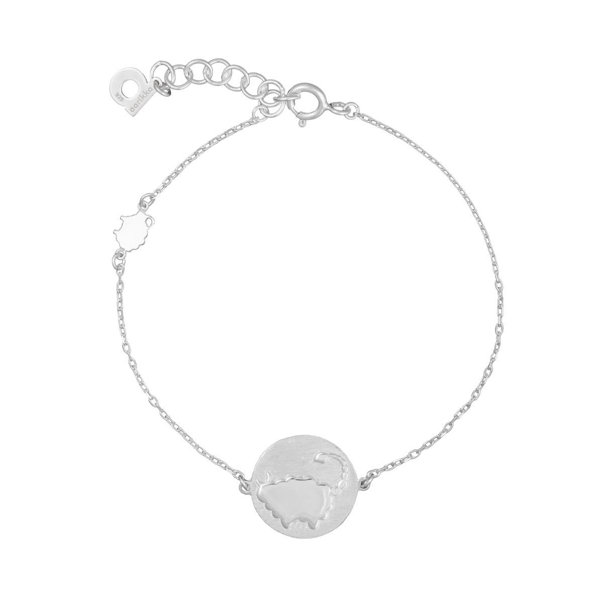 Scorpio bracelet, silver