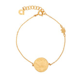 Libra bracelet, gold-plated silver