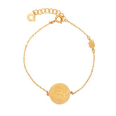 Scorpio bracelet, horoscope ram, gold-plated silver