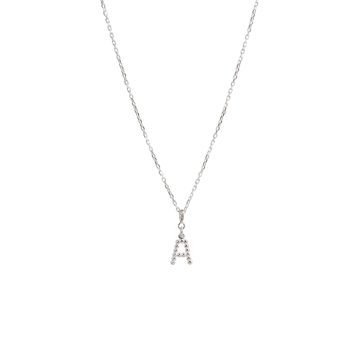 Yllätys Monogram Necklace A, silver