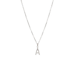 Yllätys Monogram Necklace A, silver
