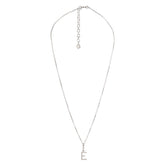 Yllätys Monogram Necklace E, silver