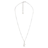 Yllätys Monogram Necklace K, silver