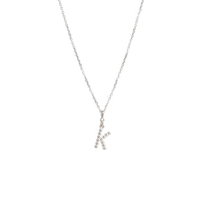 Yllätys Monogram Necklace K, silver