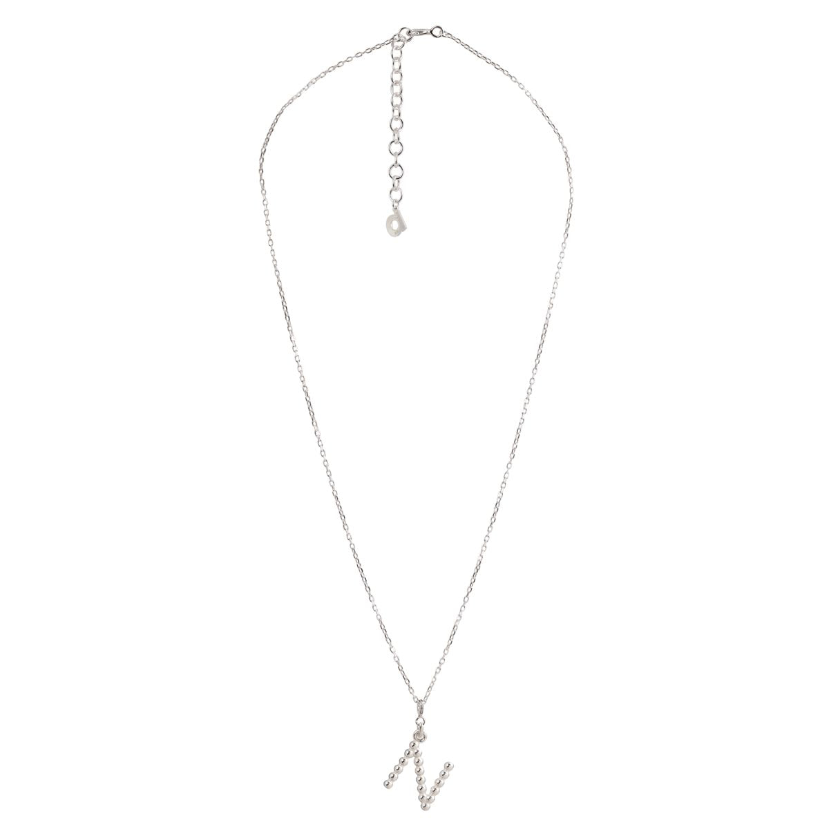 Yllätys Monogram Necklace N, silver