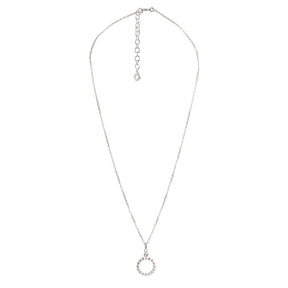 Yllätys Monogram Necklace O, silver