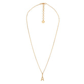 Yllätys Monogram Necklace A, gold-plated silver