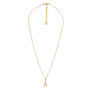Yllätys Monogram Necklace A, gold-plated silver