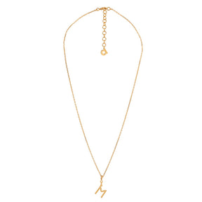 Yllätys Monogram Necklace M, gold-plated silver