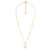 Yllätys Monogram Necklace O, gold-plated silver
