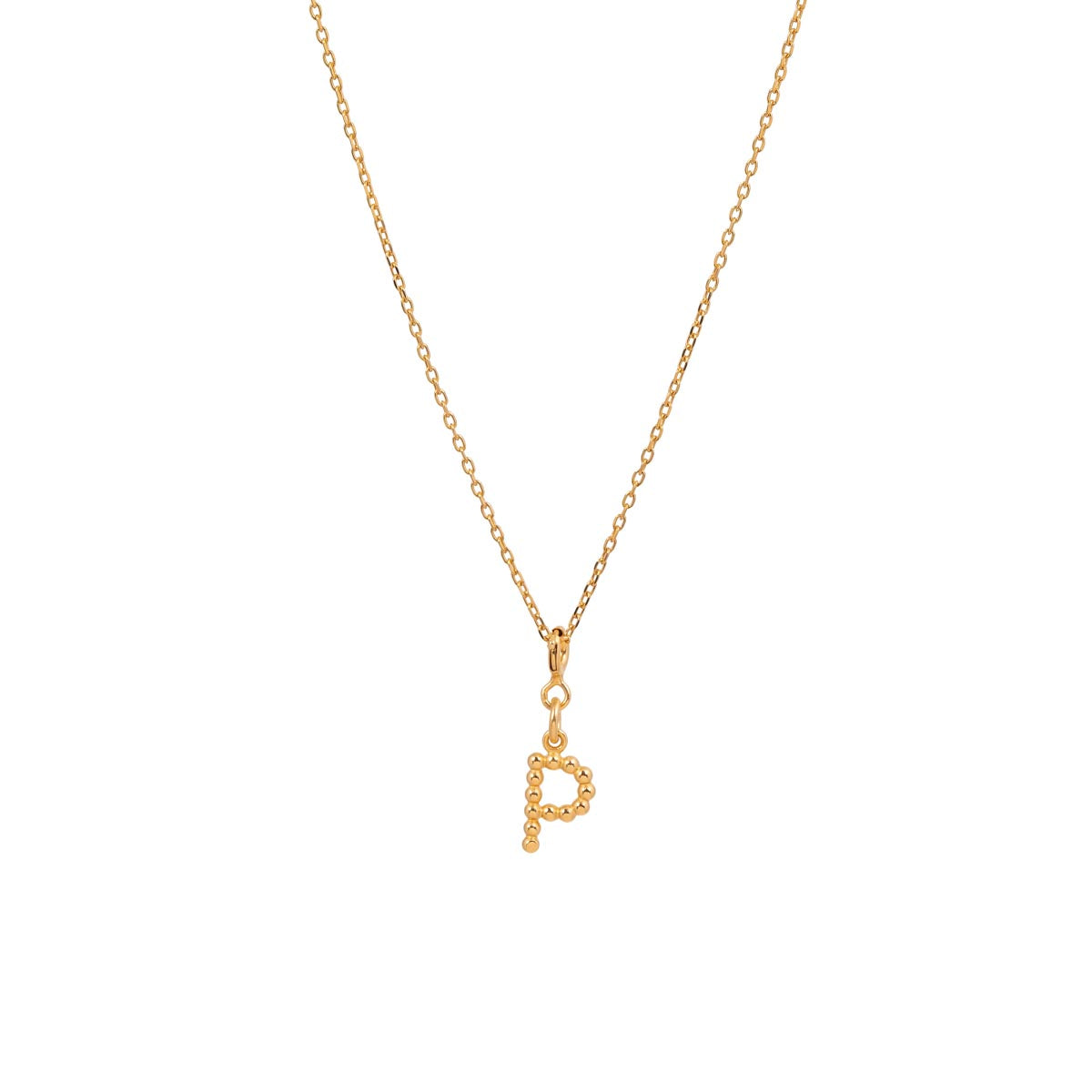 Yllätys Monogram Necklace P, gold-plated silver