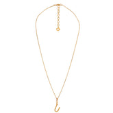 Yllätys Monogram Necklace U, gold-plated silver