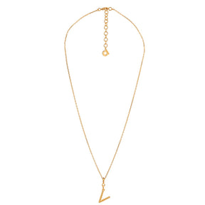 Yllätys Monogram Necklace V, gold-plated silver