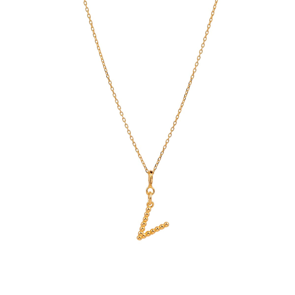 Yllätys Monogram Necklace V, gold-plated silver