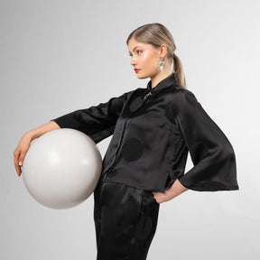 Paola shirt, Perla, black