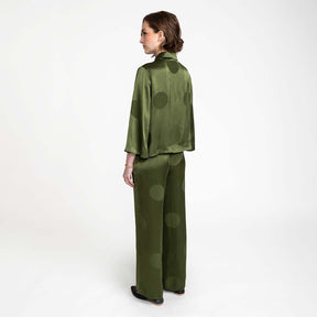 Paola shirt, Perla, olive green