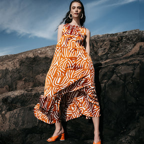 Merili dress, Kaari, copper