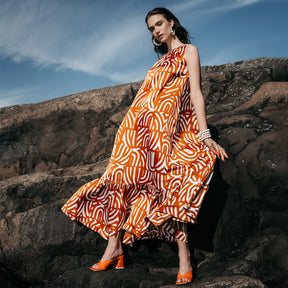 Merili dress, Kaari, copper