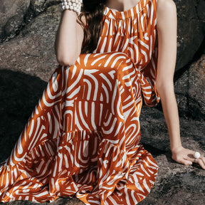 Merili dress, Kaari, copper