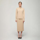 Nomi turtleneck sweater, 2025, beige