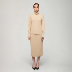 Nomi turtleneck sweater, 2025, beige