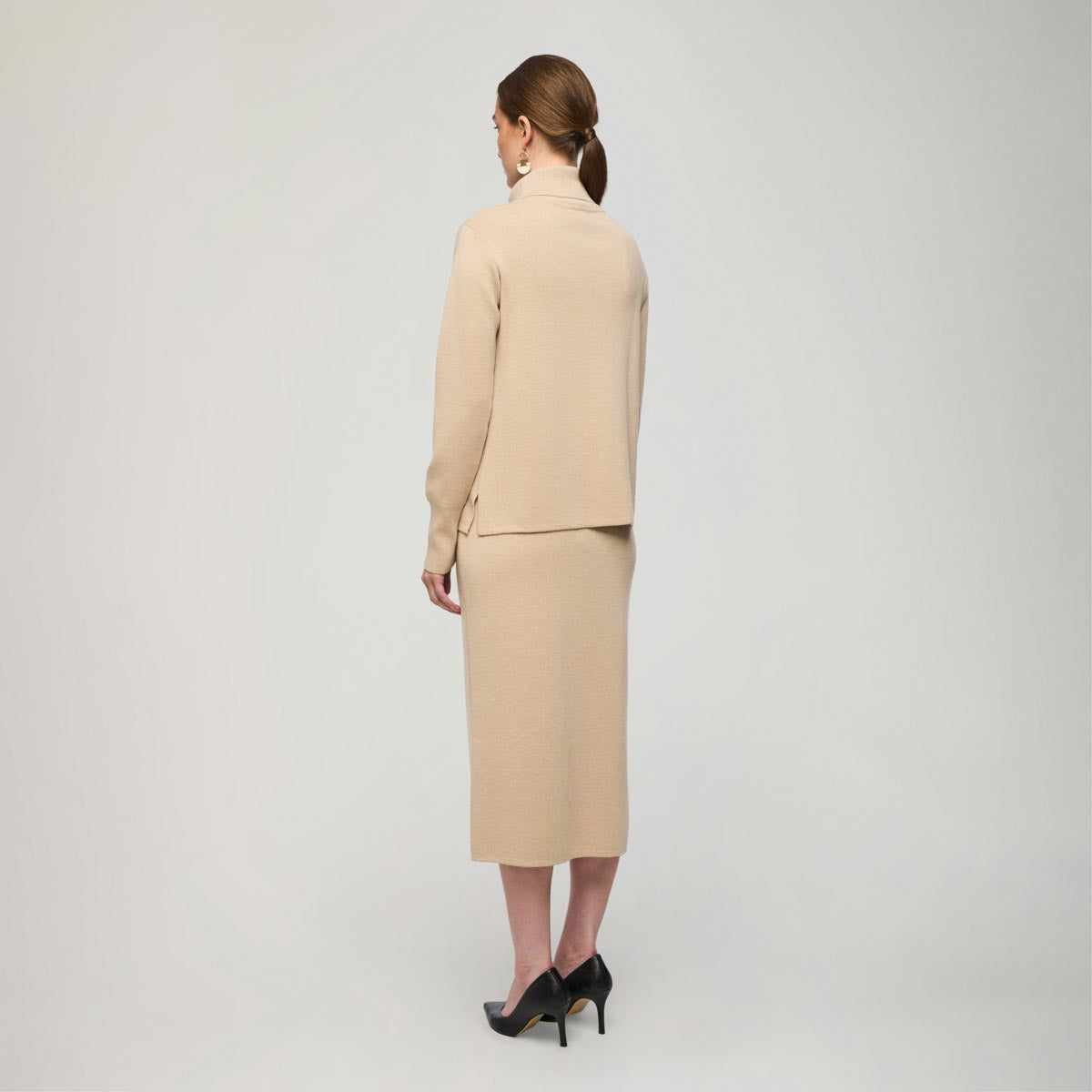 Nomi turtleneck sweater, 2025, beige