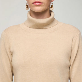 Nomi turtleneck sweater, 2025, beige
