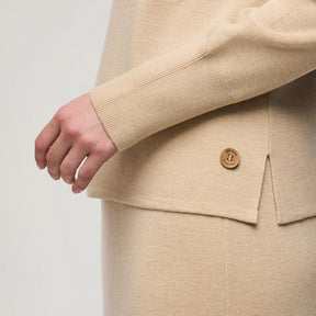 Nomi turtleneck sweater, 2025, beige