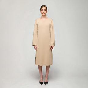 Nata knit dress, 2025, beige