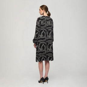 Nadja dress, Kaskadi, black and white