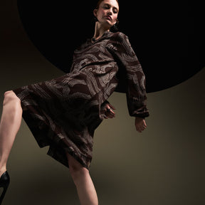 Nadja dress, Kaskadi, brown