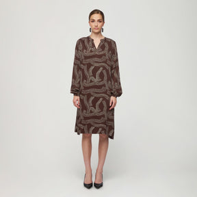 Nadja dress, Kaskadi, brown