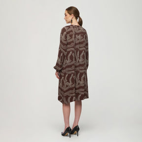 Nadja dress, Kaskadi, brown