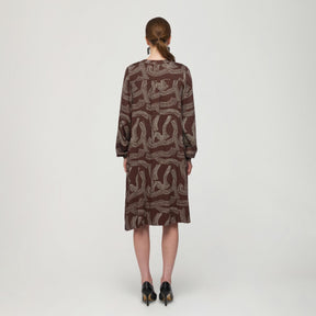 Nadja dress, Kaskadi, brown