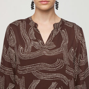 Nadja dress, Kaskadi, brown