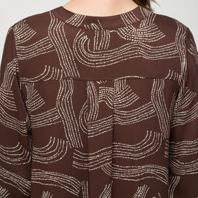 Nadja dress, Kaskadi, brown
