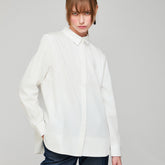 Leila blouse, Aallot, white