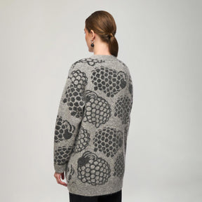 Ellis cardigan, Pässi, melange grey