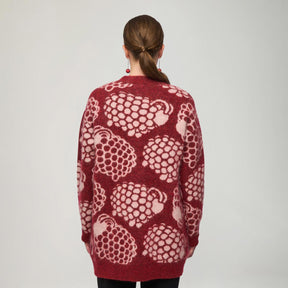 Ellis cardigan, Pässi, dark red