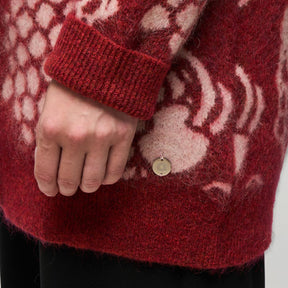 Ellis cardigan, Pässi, dark red