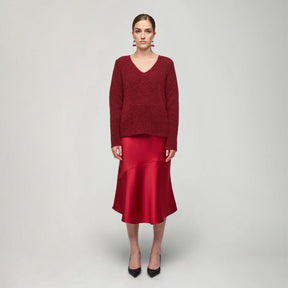 Senora sweater, dark red