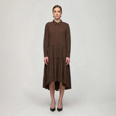 Triine dress, brown