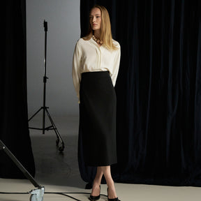 Fiia skirt, jersey, black