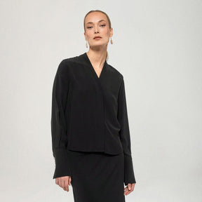 Gisele blouse, charcoal