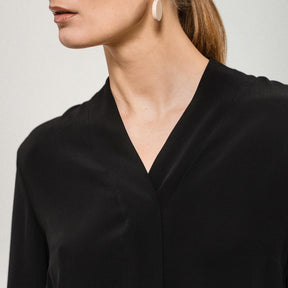 Gisele blouse, charcoal
