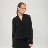 Gisele blouse, charcoal